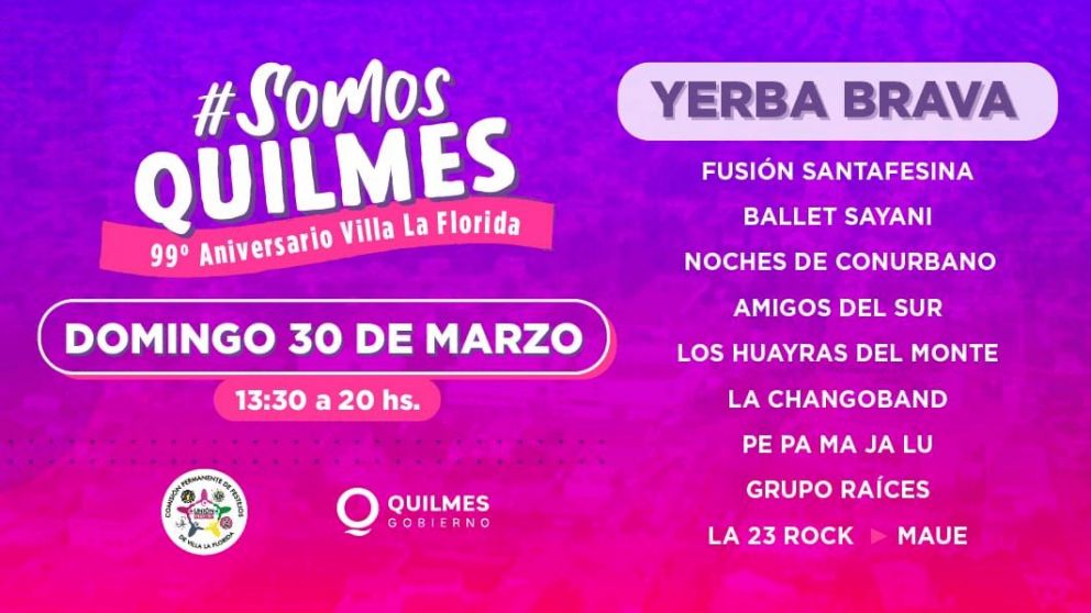 Llegan los festejos por el aniversario de La Florida: todos los detalles