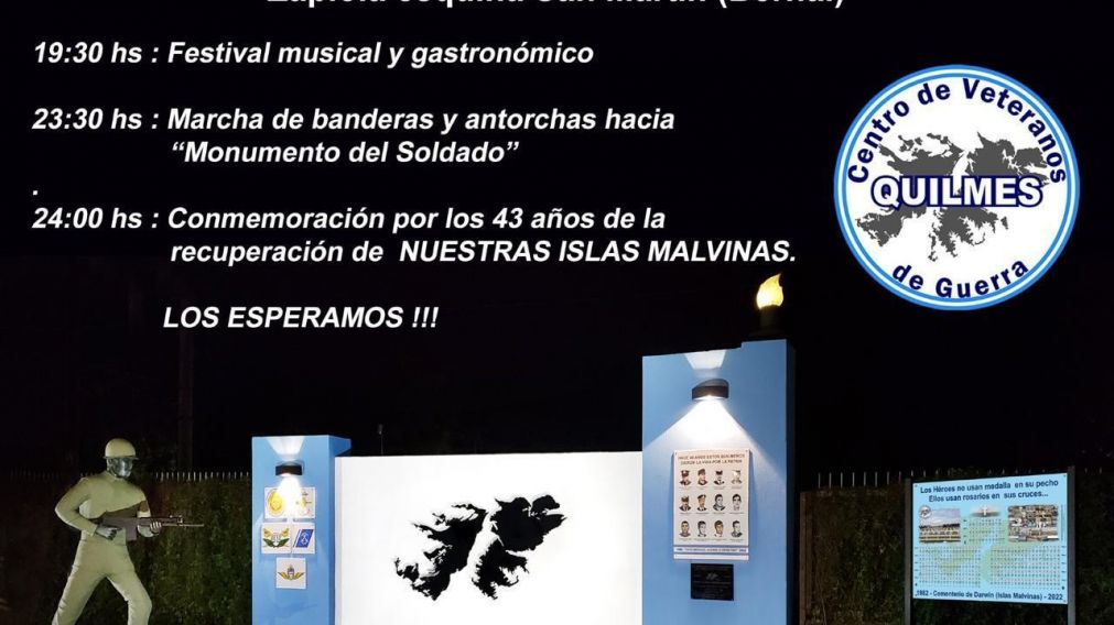 Vigilia y actos oficiales por el Día del Veterano y los Caídos en la guerra de Malvinas: cómo es el cronograma
