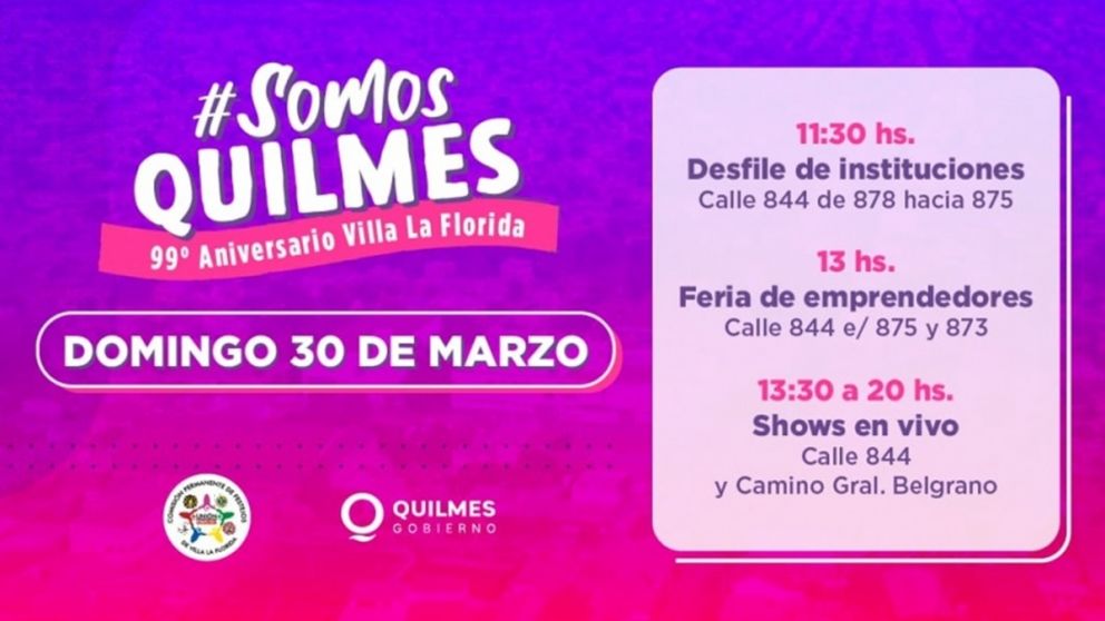 Desfile, feria y música: así será la celebración de Villa La Florida