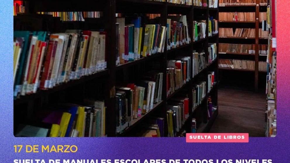 Suelta de manuales escolares en Quilmes: en qué consiste