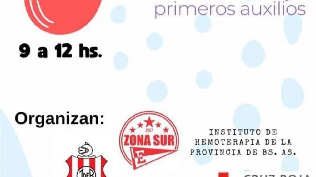 Colecta de sangre y capacitaci�n en RCP en el Club Juventud de Bernal: cu�ndo es
