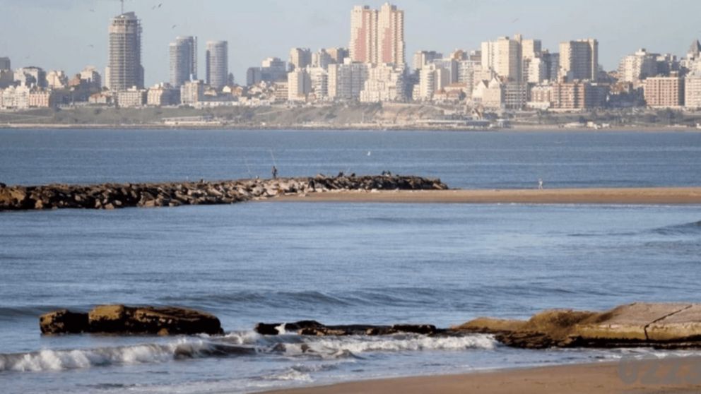Una playa de Mar del Plata, casi epicentro de una tragedia.
