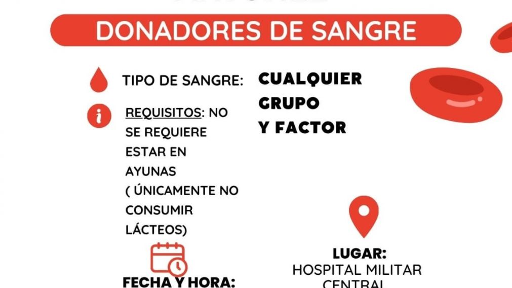 Pedido de donadores de sangre para un hombre que se operará del corazón