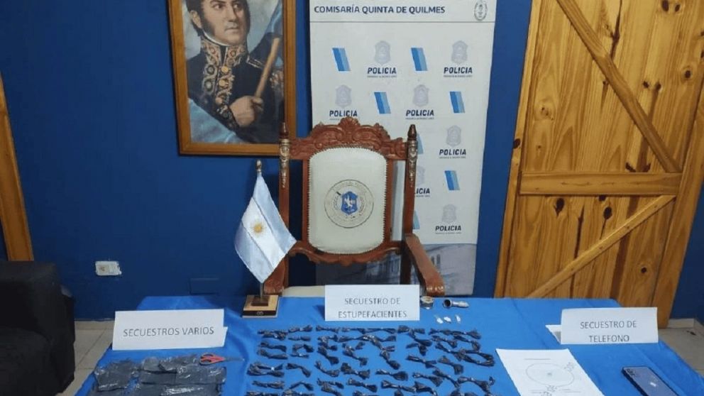 Cayó peligroso "dealer" en Quilmes Oeste: tenía en su poder casi 90 dosis de cocaína
