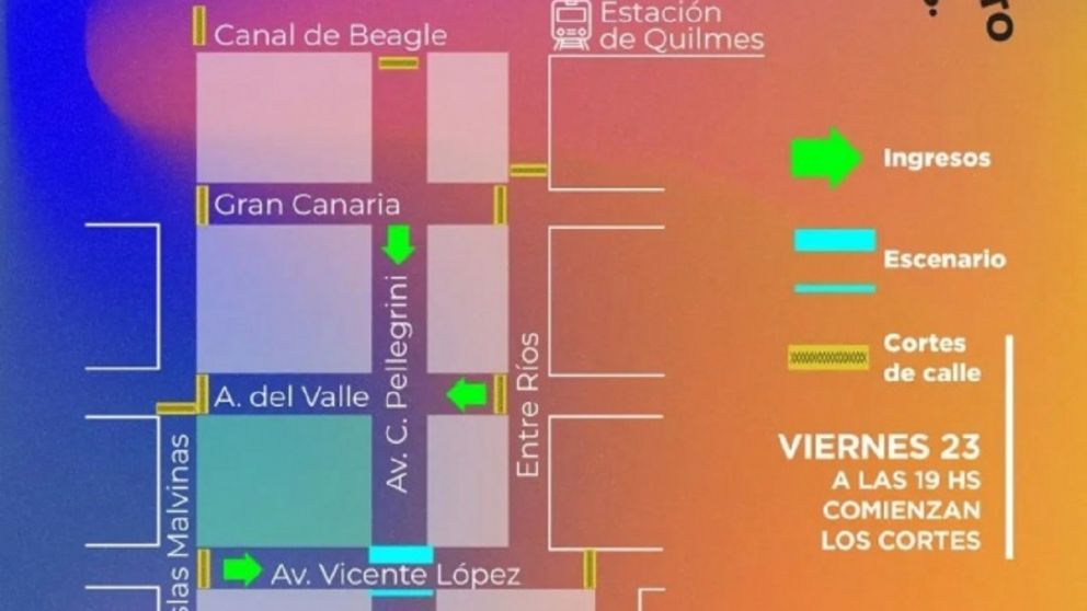 Atentos vecinos de Quilmes y alrededores: qué calles estarán cortadas al tránsito por el festival "Somos Quilmes"
