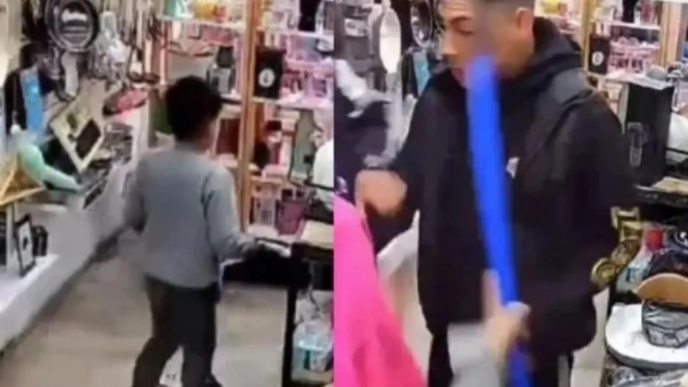 Le robaron y su hijo quiso echar a los ladrones a escobazos: "Él pensó en defenderme"