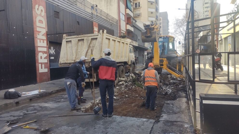 Quilmes Centro: comenzaron los arreglos en Garibaldi entre Brown y Alvear