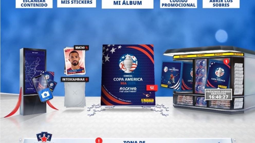 Difundieron nuevos códigos del álbum virtual de la Copa América 2024 ...