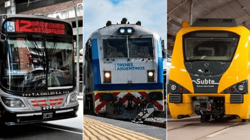 Paro de colectivos, trenes y subtes: cómo funcionarán los servicios en la semana