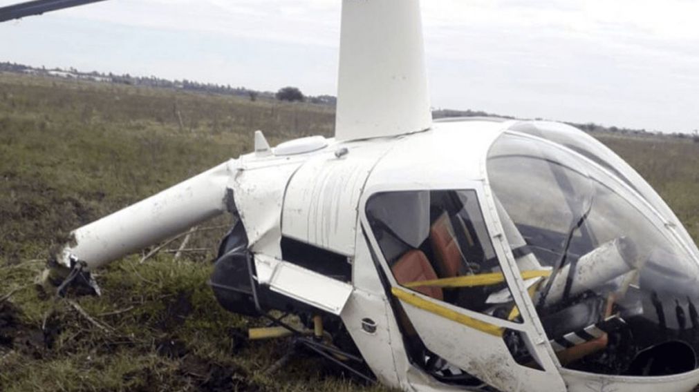 Misterio en Berazategui: cayó un helicoptero y no hay rastros de su tripulación