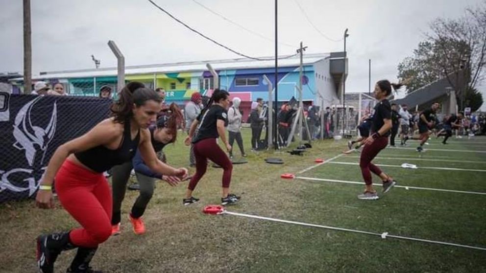 Competencia de crossfit en el microestadio Presidente Néstor Kirchner