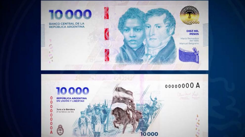 Ya entró en circulación: cómo es el nuevo billete de $10.000