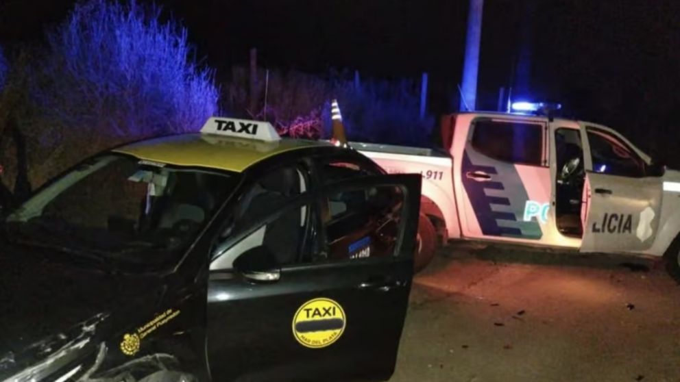 Un adolescente robó un taxi y chocó contra un patrullero: fue detenido