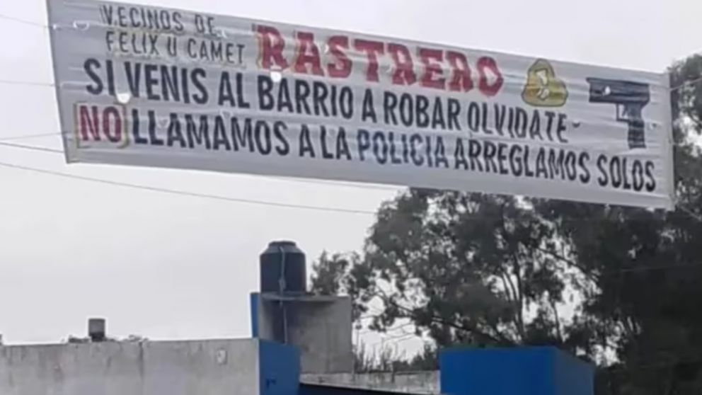 "No llamamos a la policía, arreglamos solos": la advertencia de los vecinos hartos de la inseguridad