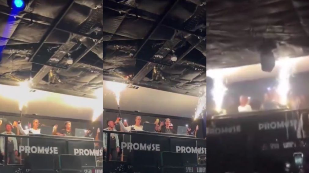 Dos DJ prendieron bengalas y quemaron el techo de un boliche: qué pasó con el lugar