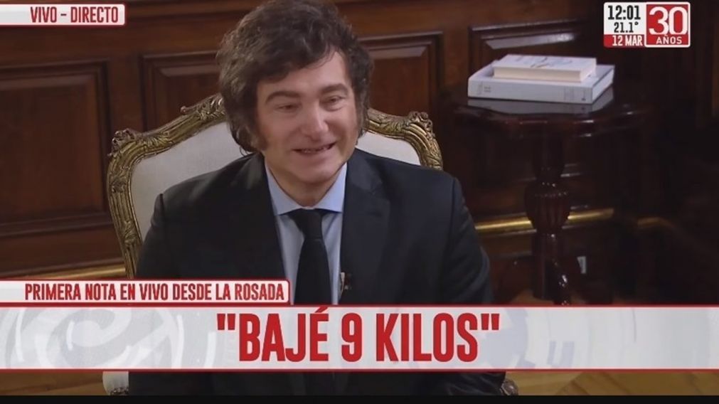 Javier Milei en Crónica HD con Chiche Gelblung