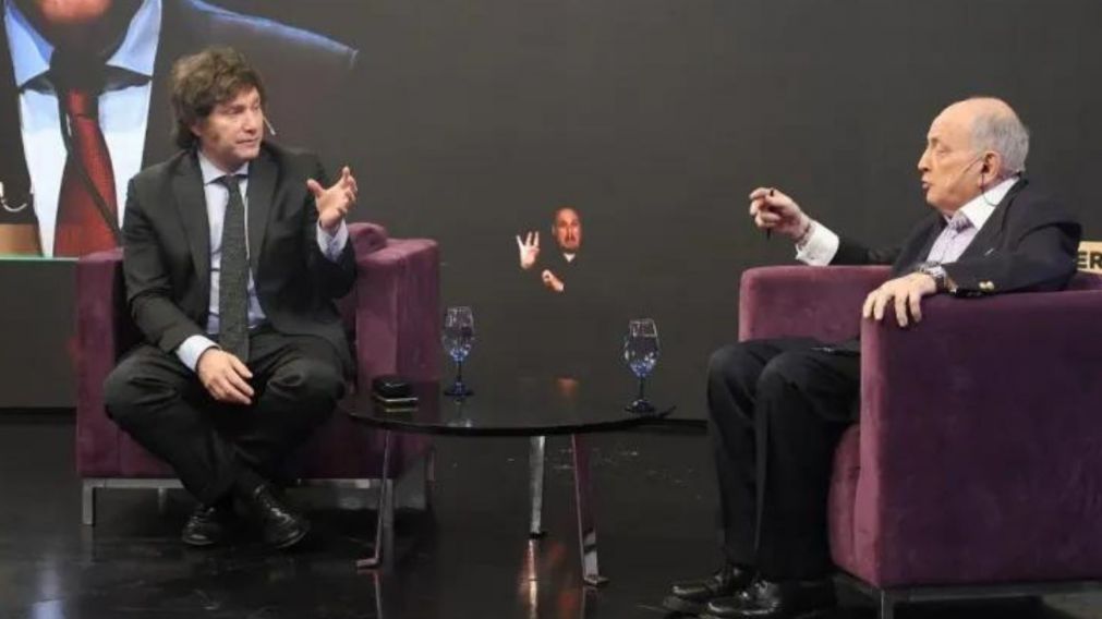 Javier Milei en el primer mano a mano con Chiche desde su asunción.