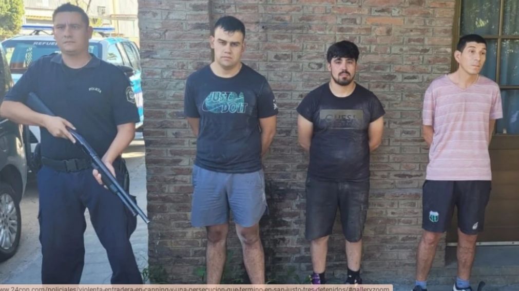 Una violenta entradera en Canning derivó en una persecución que terminó en San Justo