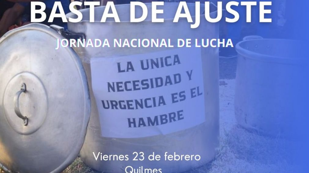 Mañana se realizará una jornada nacional de lucha contra el ajuste del Gobierno