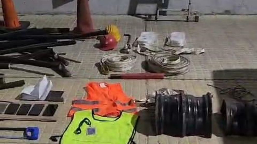 Cinco ladrones fueron detenidos tras el robo de cables telefónicos
