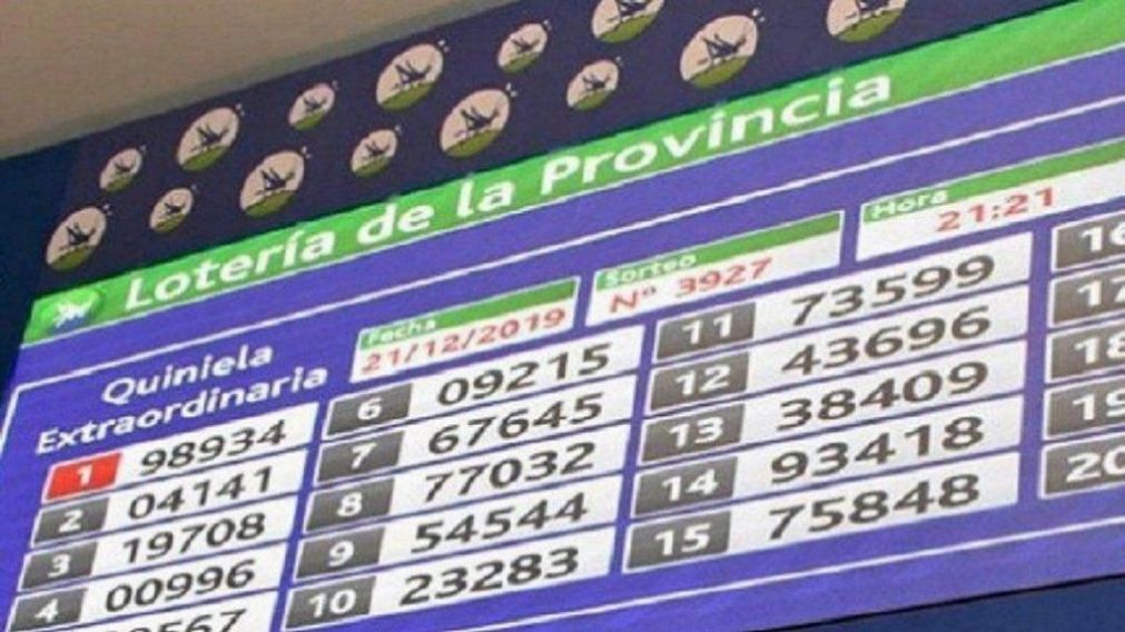 Vecino de Berazategui ganó 21 millones de pesos en la Quiniela Plus