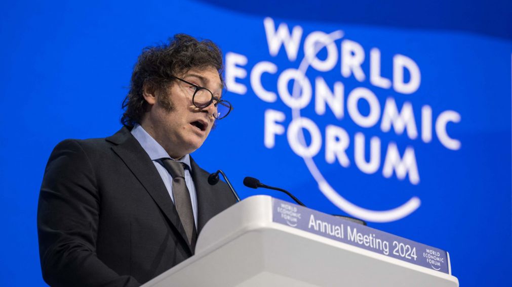Javier Milei lleg� a Suiza para participar en el Foro de Davos (Archivo).
