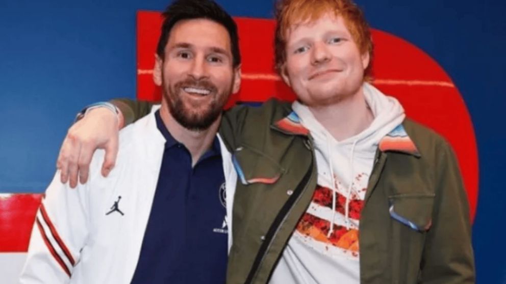 Ed Sheeran recordó su anécdota más graciosa con Lionel Messi: "Le estuve hablando como 3 minutos..."