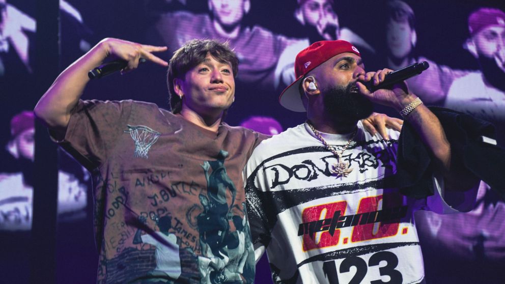 Eladio Carri�n hizo historia en el Movistar Arena con la sorpresiva aparici�n de Paulo Londra