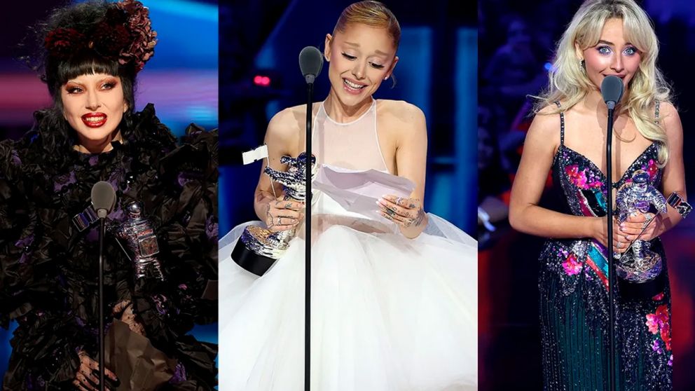 Lady Gaga, Ariana Grande, Sabrina Carpenter, Mariah Carey, Shakira y más: todos los ganadores de los MTV VMAs 2025
