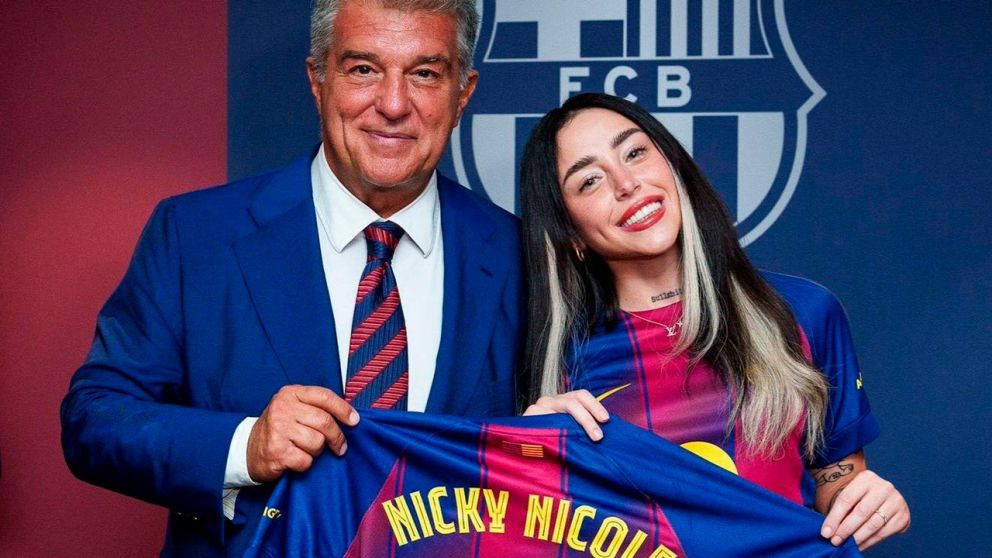 Nicki Nicole alentó al Barça con Bizarrap y se intensifican los rumores con Lamine Yamal