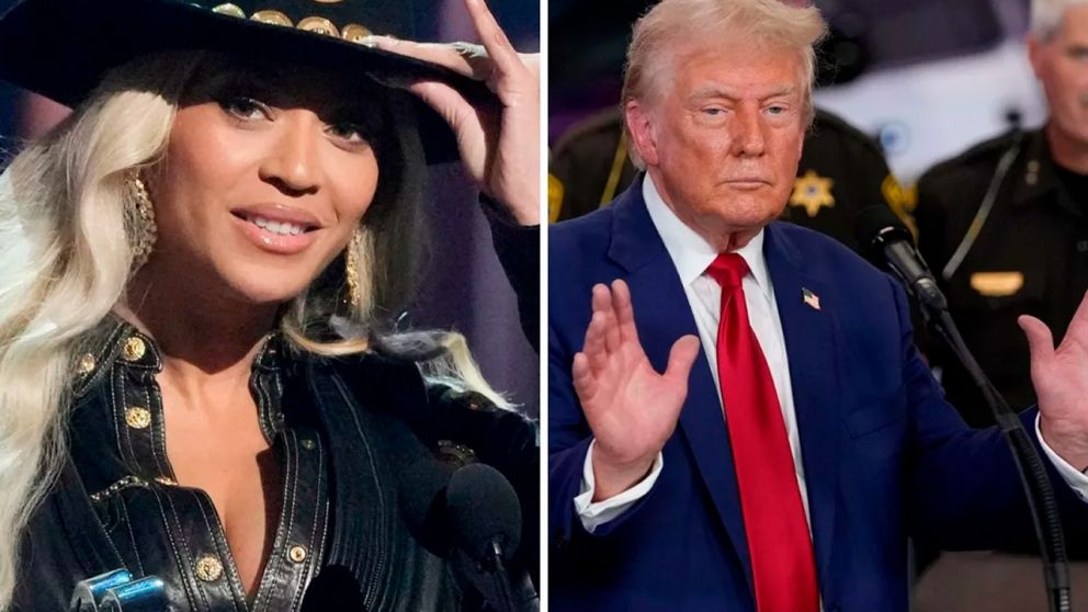 Donald Trump ataca a Beyoncé con una acusación sobre la campaña de Kamala Harris