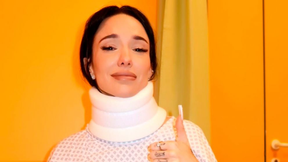 La Joaqui sufrió un accidente en pleno show en Milán y seguirá su gira: "Solo me disloqué la clavícula"