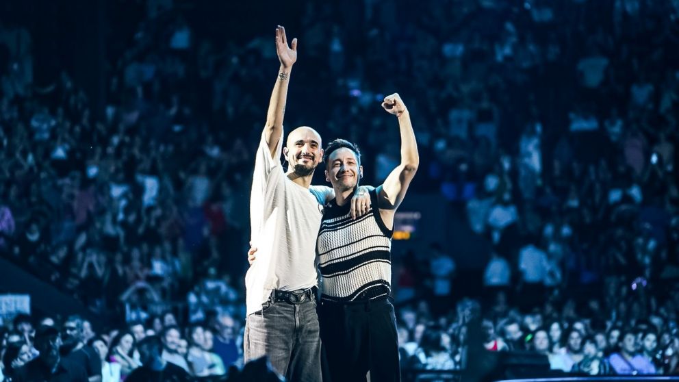 "Gracias por 10 funciones inolvidables": la alegría de Abel Pintos y Luciano Pereyra en medio de los shows en el Luna Park