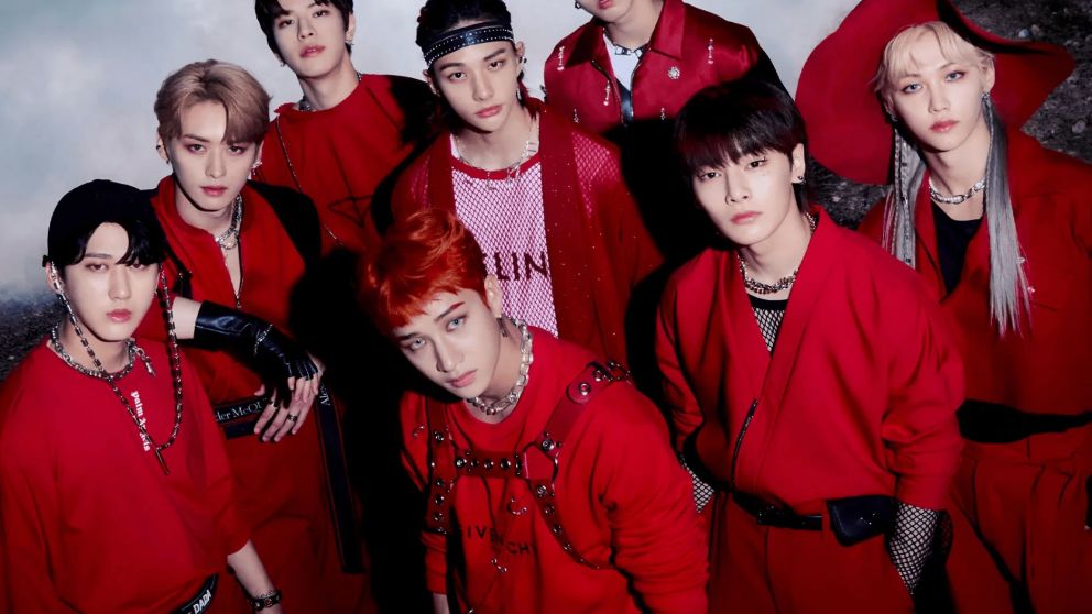 El grupo masculino surcoreano Stray Kids.