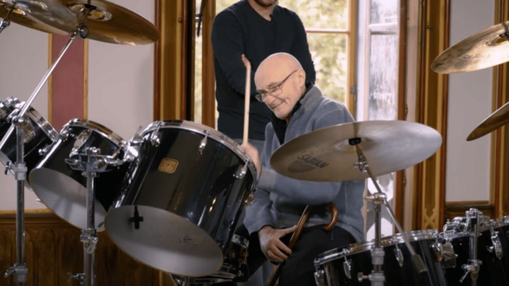 Phil Collins se reencuentra con su batería después de diez años