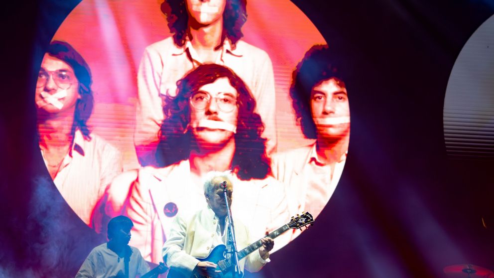 En honor a Charly Garc�a, Pedro Aznar y David Leb�n revivieron la esencia de Ser� Gir�n junto a Trueno y Dante Spinetta en el Quilmes Rock