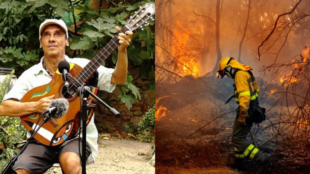 Manu Chao dejó un contundente mensaje por los incendios de la Patagonia.