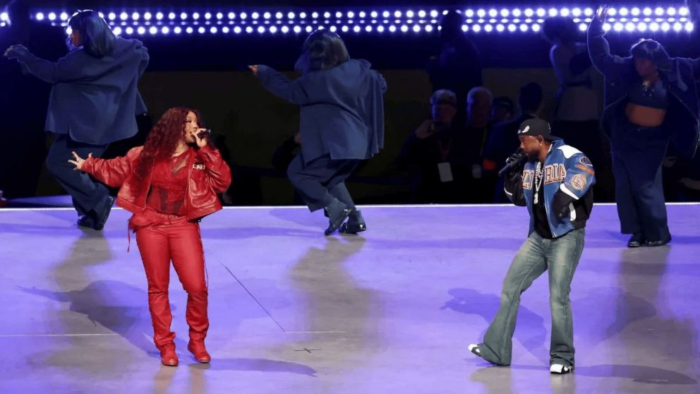 Kendrick Lamar y SZA hicieron historia en el Super Bowl LIX