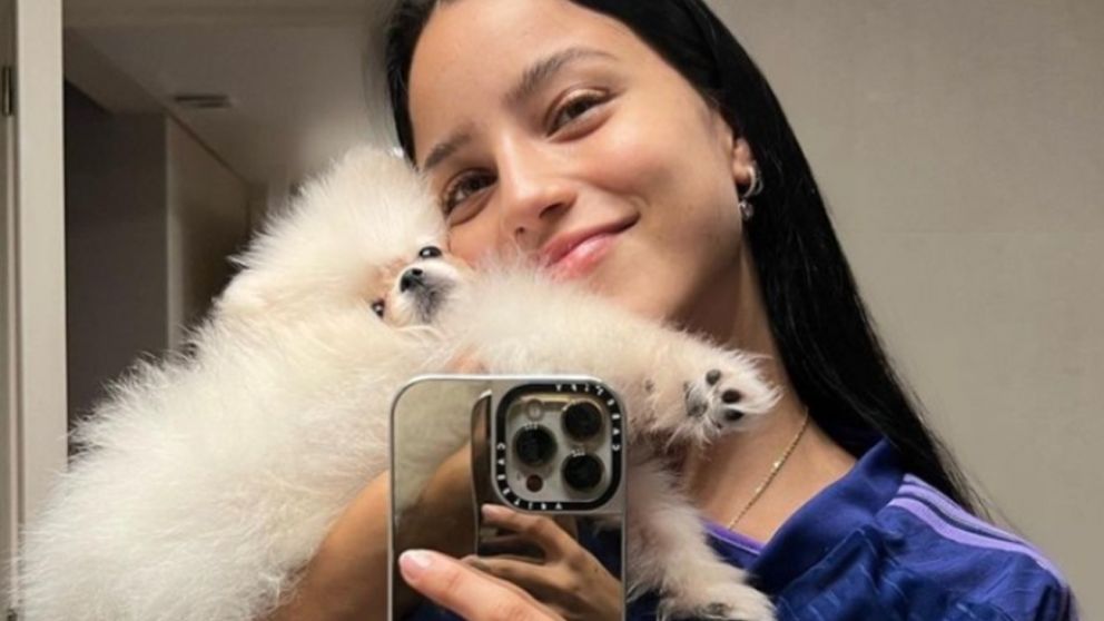 La verdadera "perra exclusive": festej� el cumplea�os de su mascota con tem�tica de Emilia Mernes y explotaron las redes