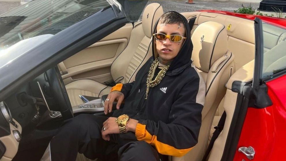 L-Gante inhabilitado para conducir tras un video viral publicado por Wanda Nara