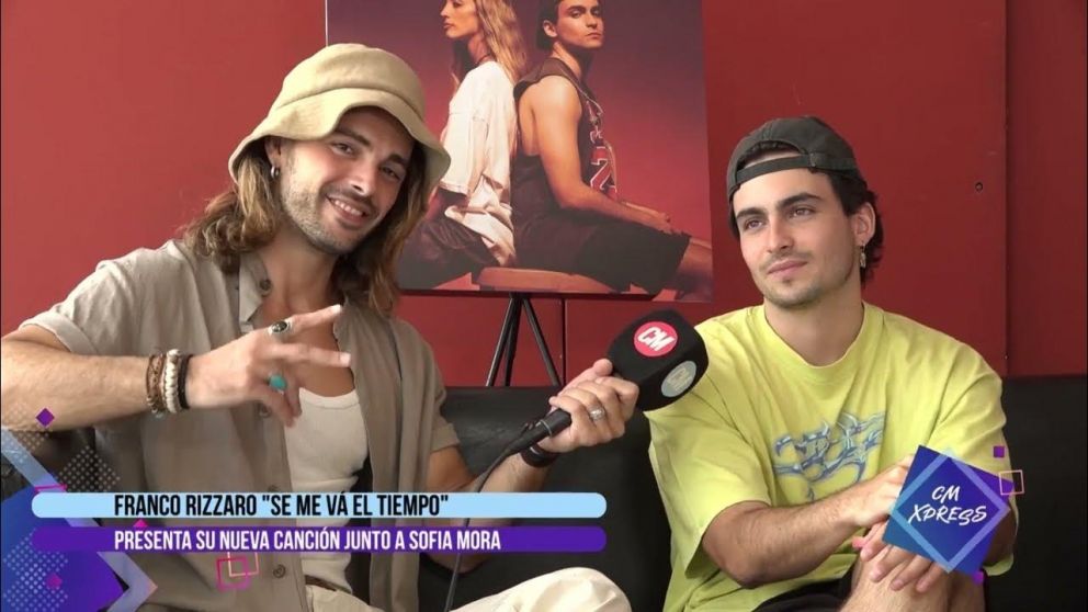 Franco Rizzaro contó la historia detrás de "Se me va el tiempo", junto a Sofía Mora