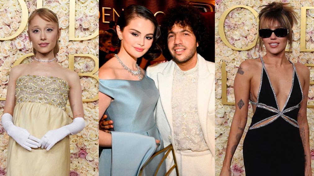 Miley Cyrus, Ariana Grande y Selena Gomez brillaron en los Golden Globe 2025