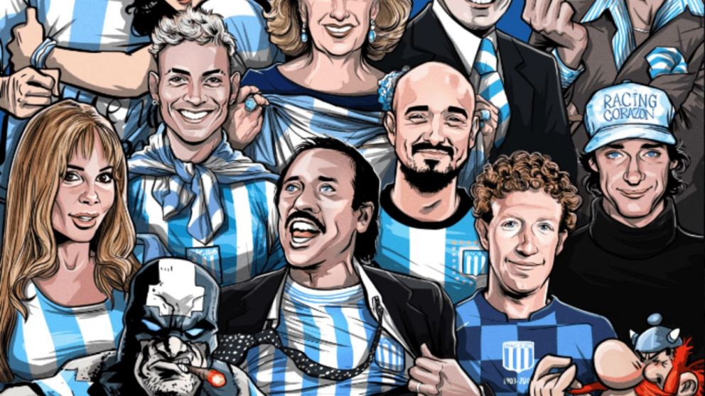 De Cerati y Gardel a Abel Pintos y La Joaqui: los hinchas de Racing famosos destacados por la Conmebol