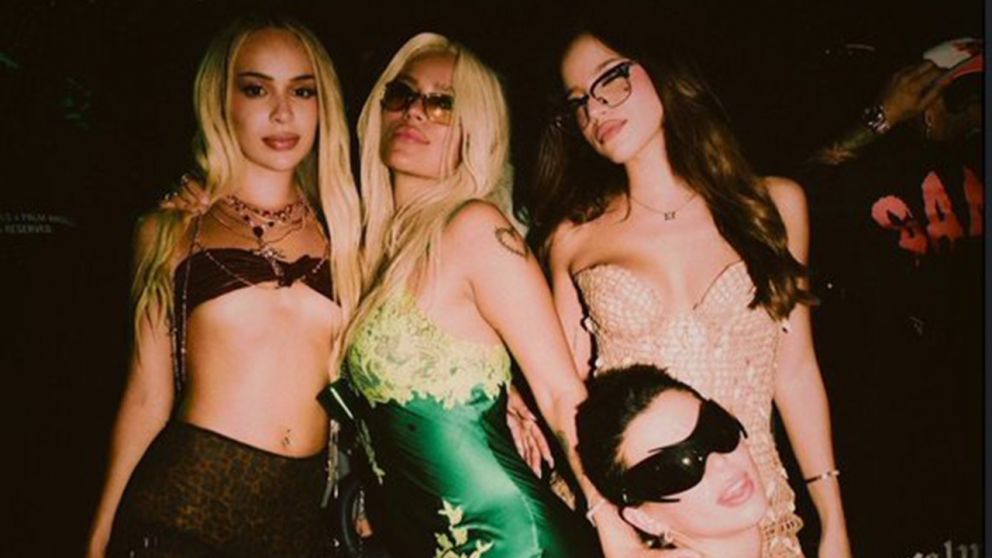 Emilia Mernes, Nathy Peluso y Karol G se divirtieron en el after party de los Latin Grammy
