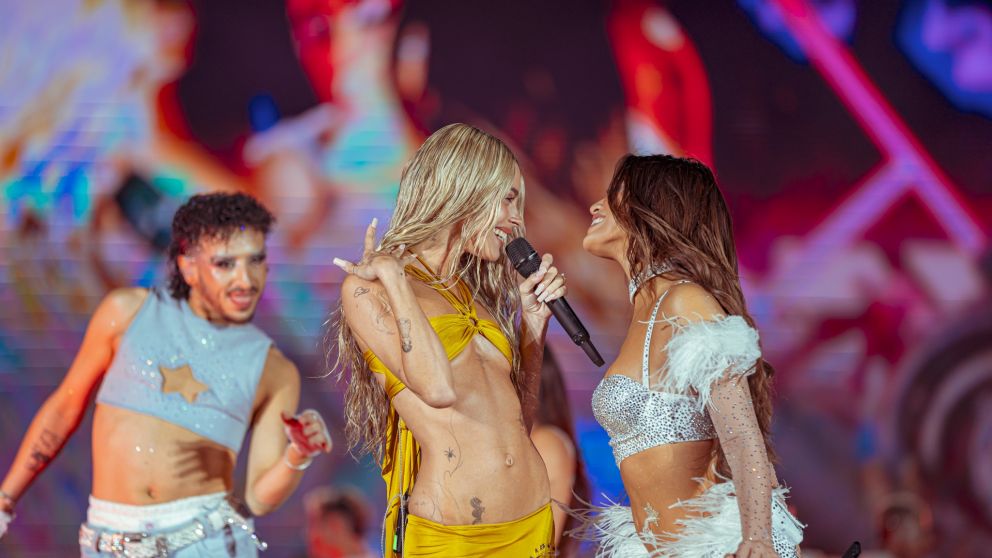 Emilia Mernes brilló en su segunda noche en Vélez con la sorpresa de Tini Stoessel y momentos icónicos para el pop