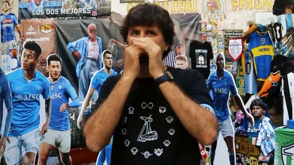 Ciro Martínez y un emotivo homenaje a Maradona en Nápoles: "Gracias Diego por todo lo que nos diste"