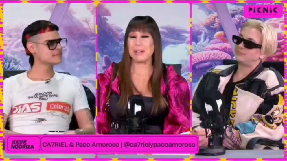 Streaming y piquitos: Ca7riel & Paco Amoroso se juntaron con Moria Casán