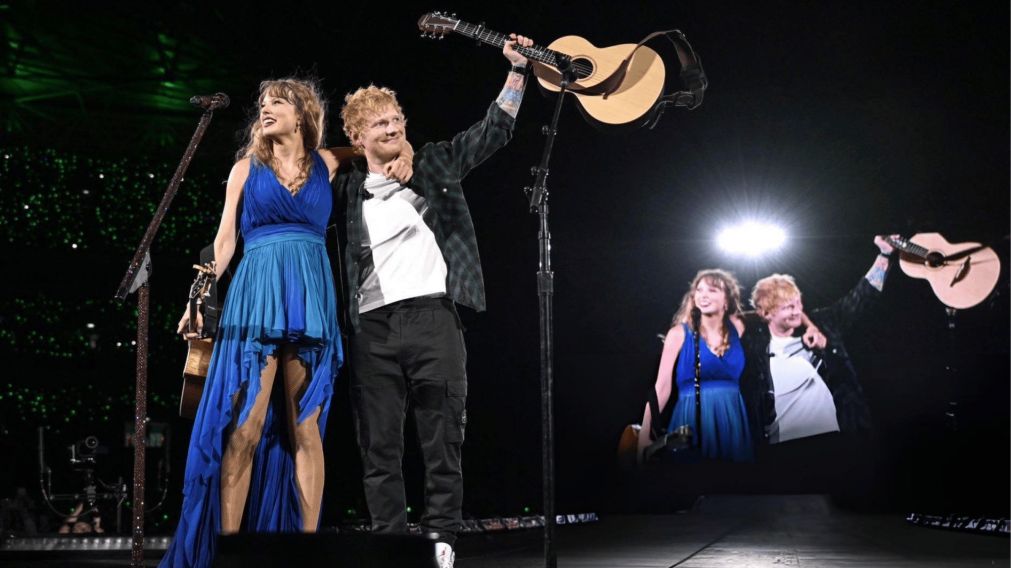 Taylor Swift y Ed Sheeran emocionan a más de 90 mil personas en Wembley.