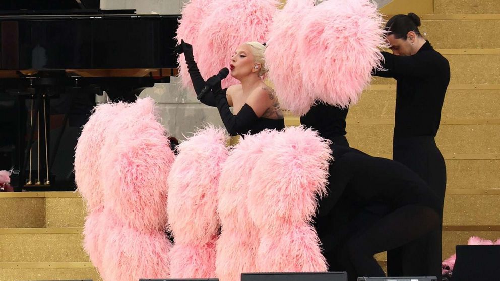 Lady Gaga cantó en la ceremonia de apertura de los Juegos de París 2024