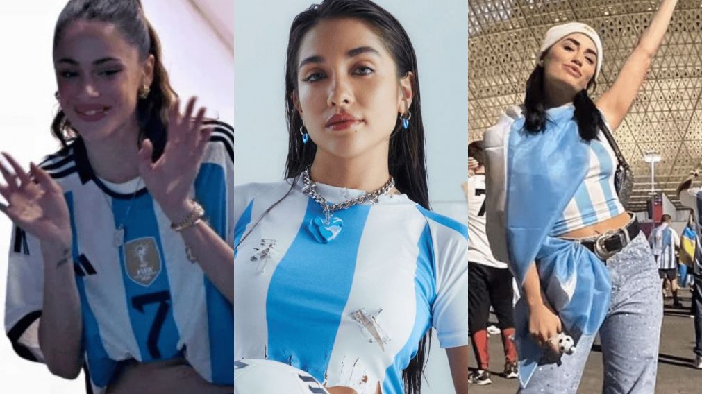 Así festejaron Tini, Lali, Maria Becerra y Luciano Pereyra el campeonato de Argentina